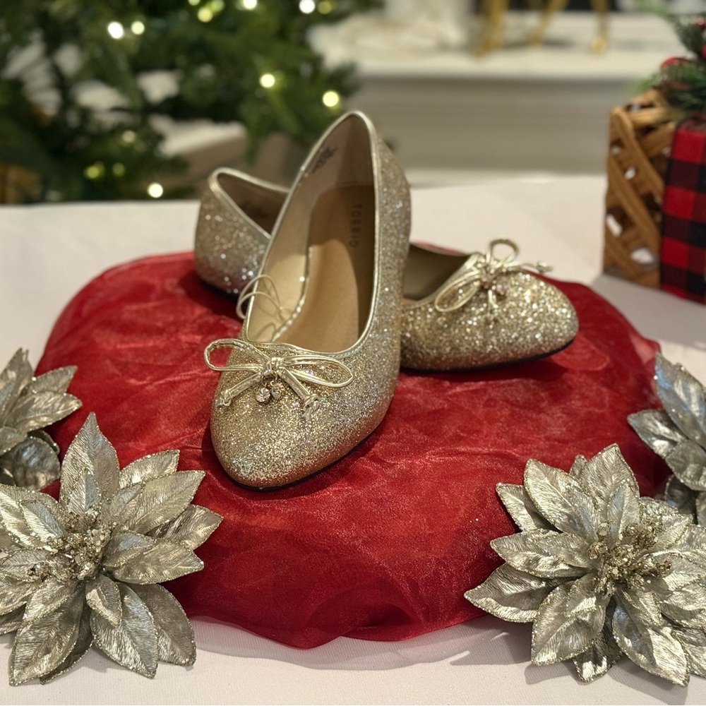Torrid Gold Sparkle Flats